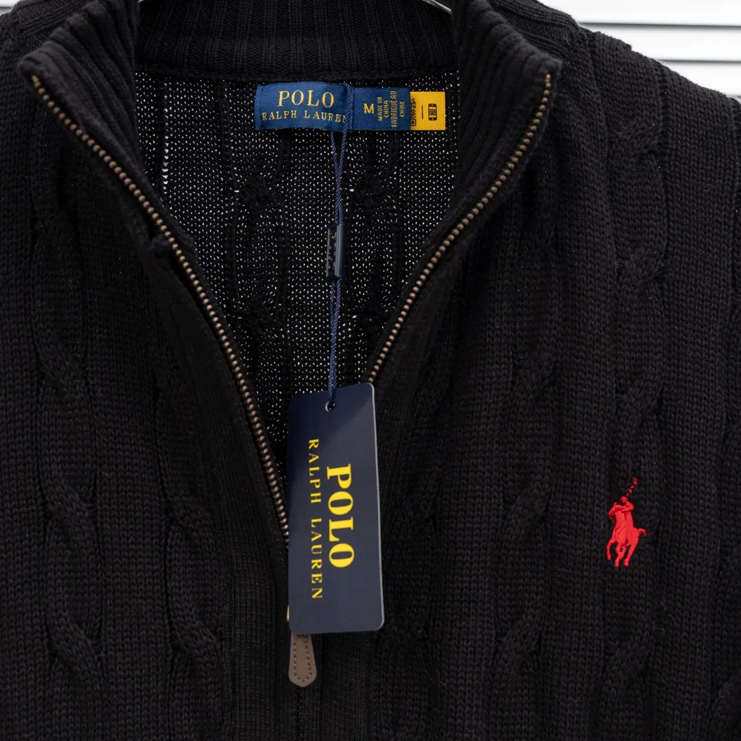 P320 top version (different currencies). You can scan the code to enter the official website. Style: Ralph Lauren POLO Ralph Lauren small label embroidered knitted old money style zipper cardigan jacket. Color: Picture color. Size: S-XL. Fabric: pure cotton. Accessories: full set of customized accessories. No gender distinction. Same style for men and women.
